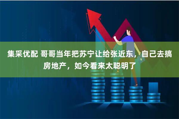 集采优配 哥哥当年把苏宁让给张近东，自己去搞房地产，如今看来太聪明了